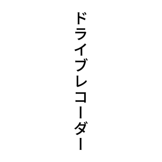 ドライブレコーダー 縦