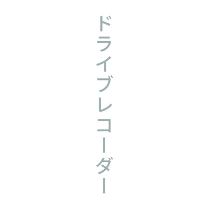 ドライブレコーダー 縦