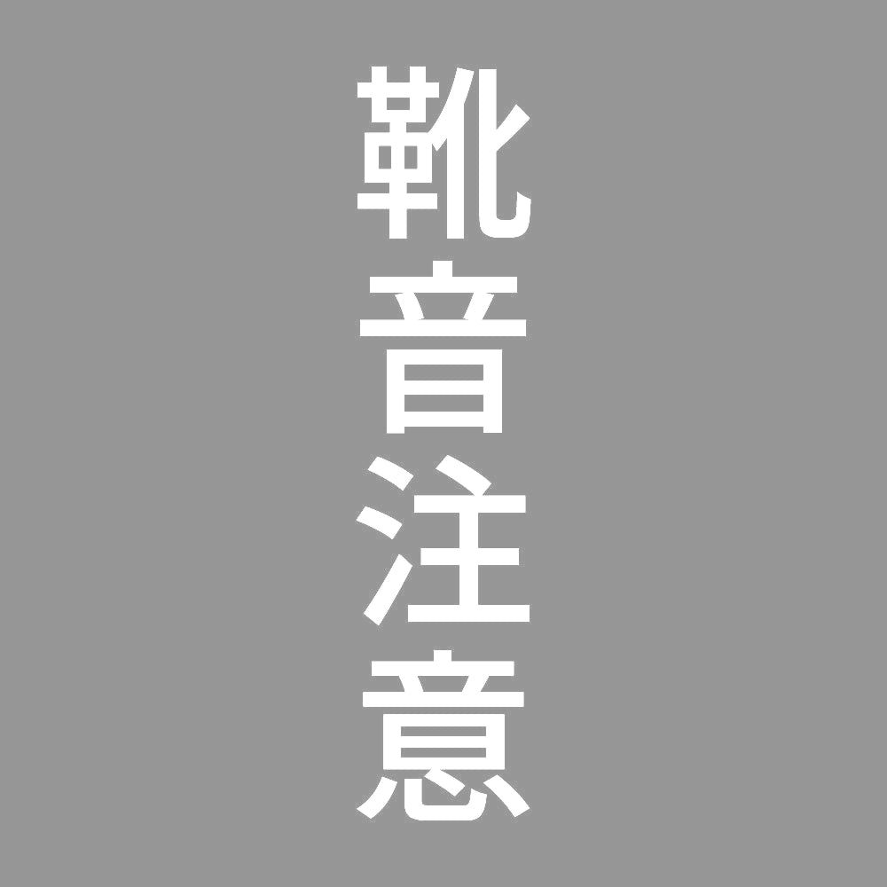 靴音注意 縦