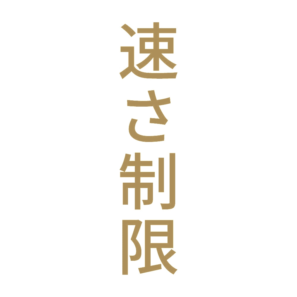 速さ制限 縦