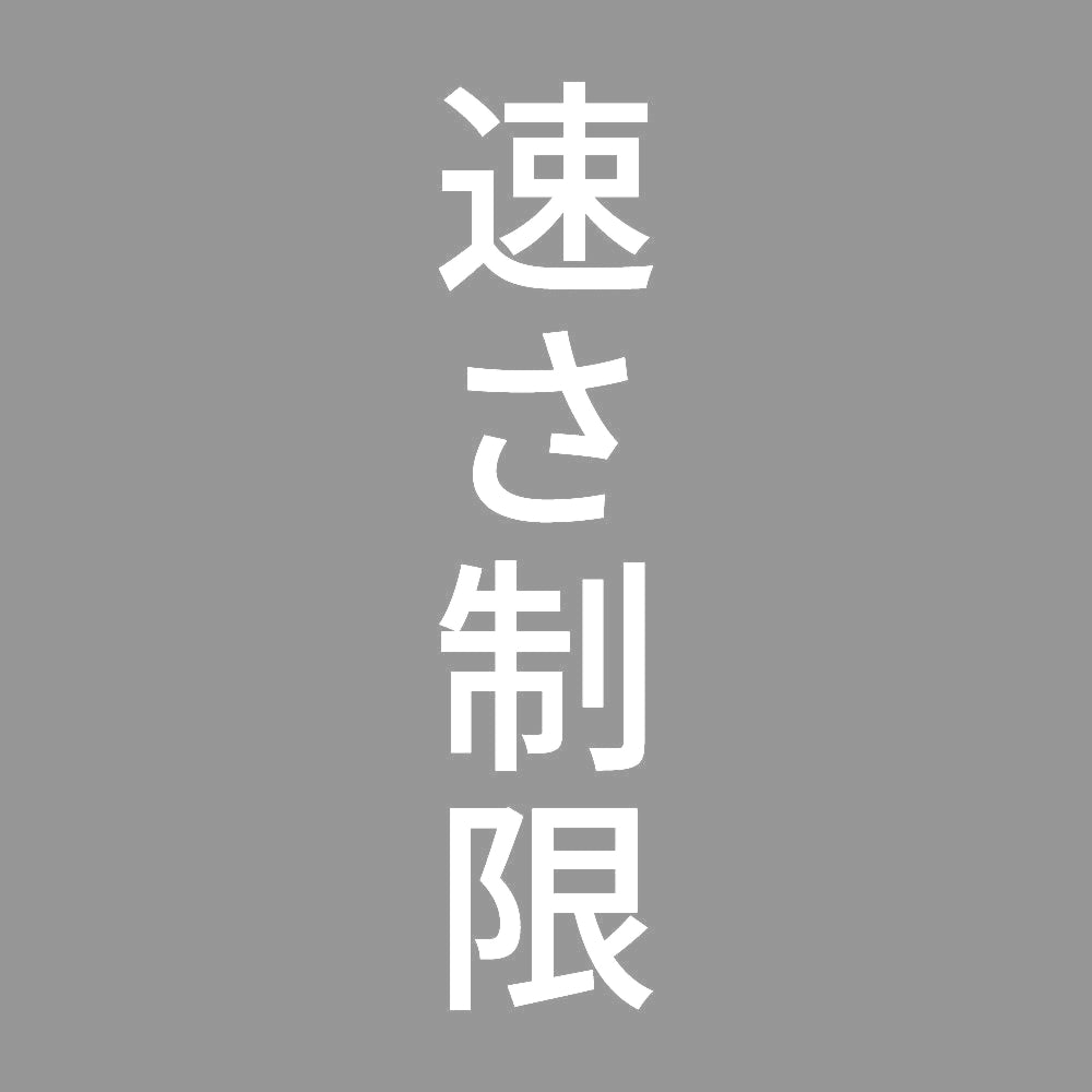 速さ制限 縦
