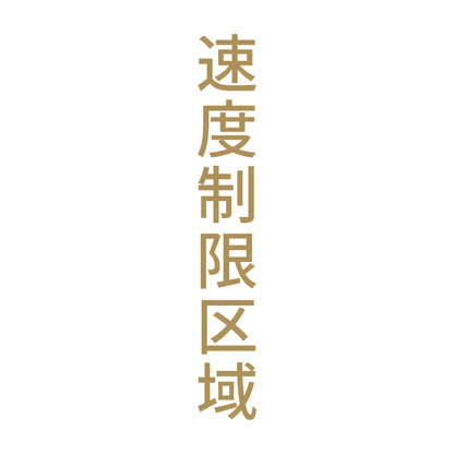 速度制限区域 縦