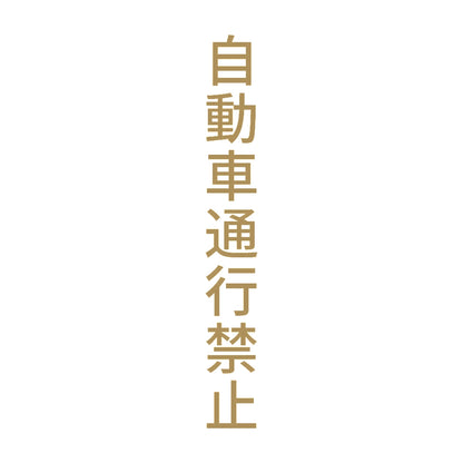 自動車通行禁止 縦