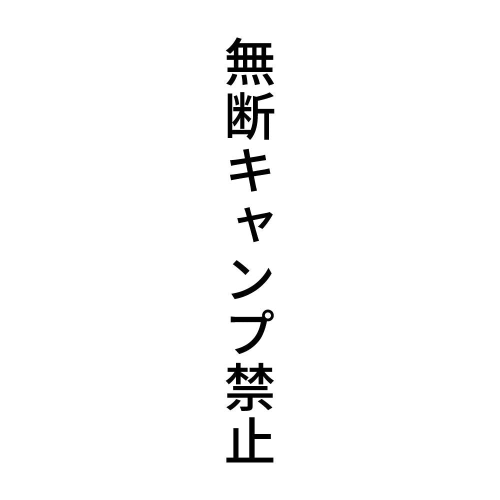 無断キャンプ禁止 縦