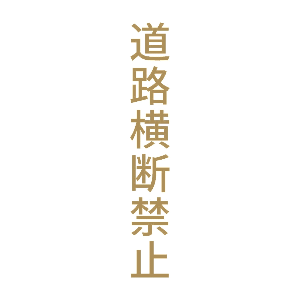 道路横断禁止 縦