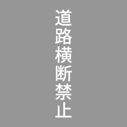 道路横断禁止 縦