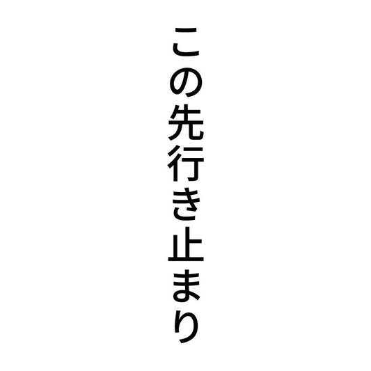 この先行き止まり 縦