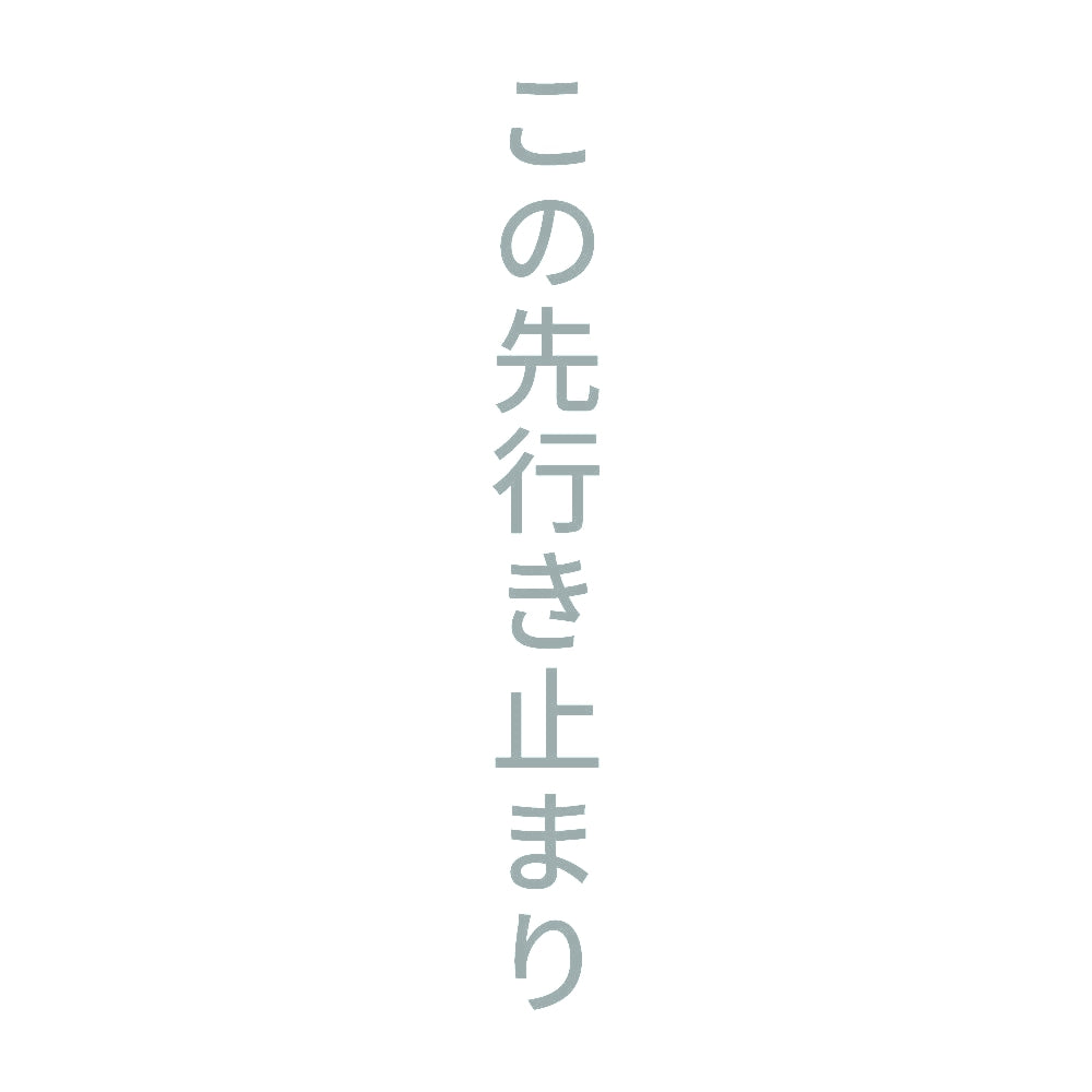 この先行き止まり 縦