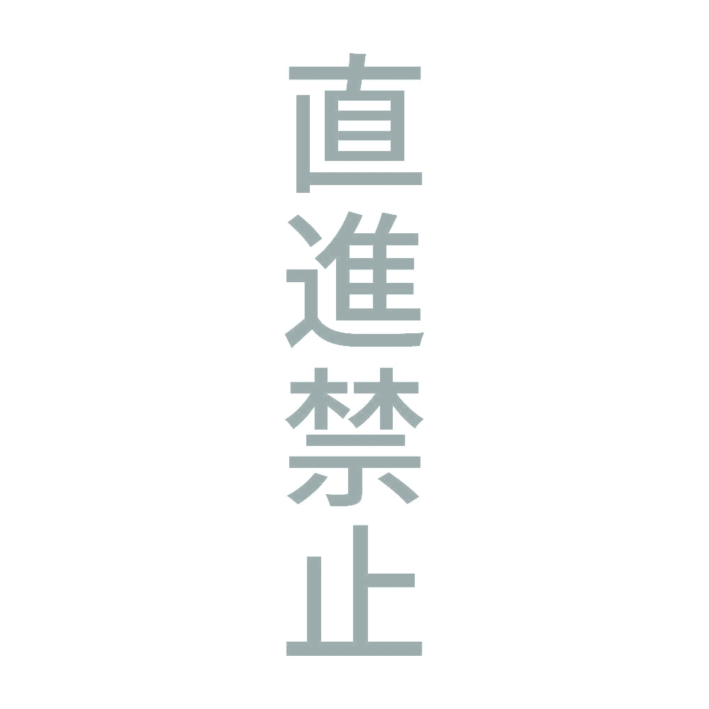 直進禁止 縦