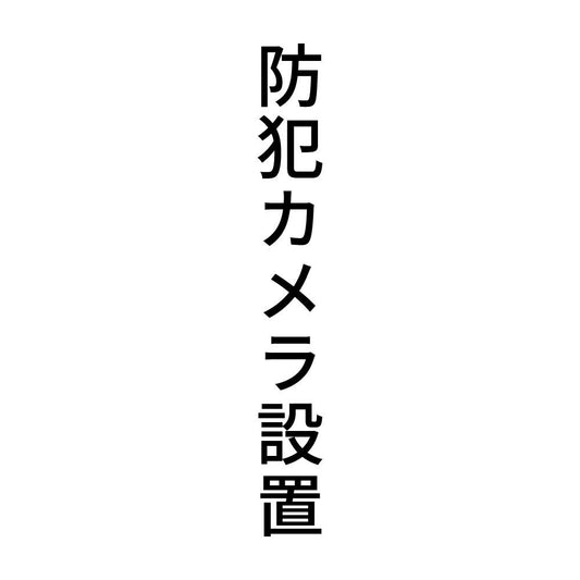 防犯カメラ設置 縦