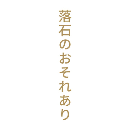落石のおそれあり 縦