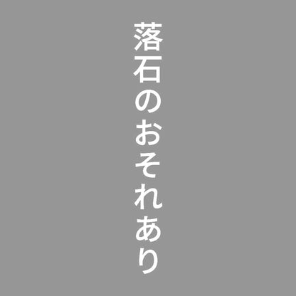 落石のおそれあり 縦
