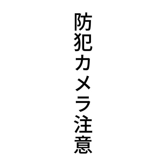 防犯カメラ注意 縦