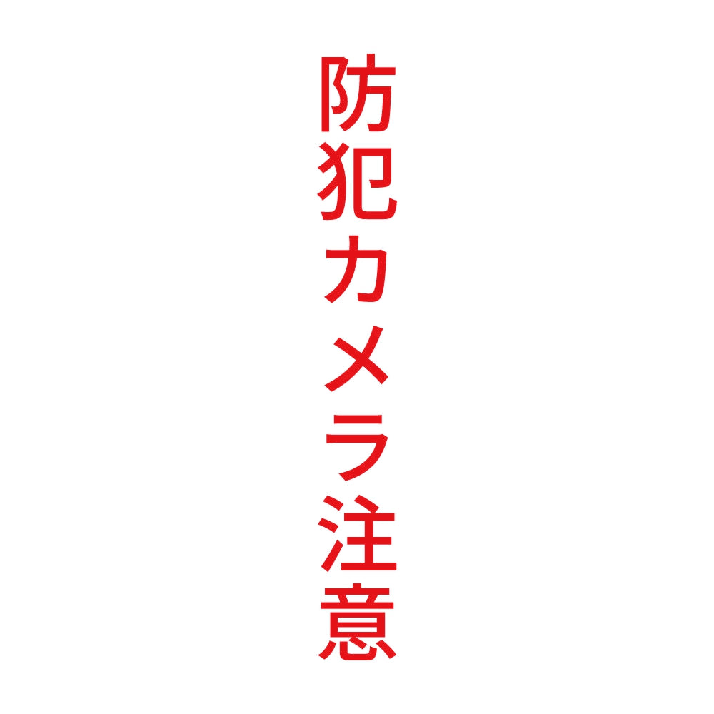 防犯カメラ注意 縦