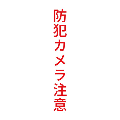 防犯カメラ注意 縦