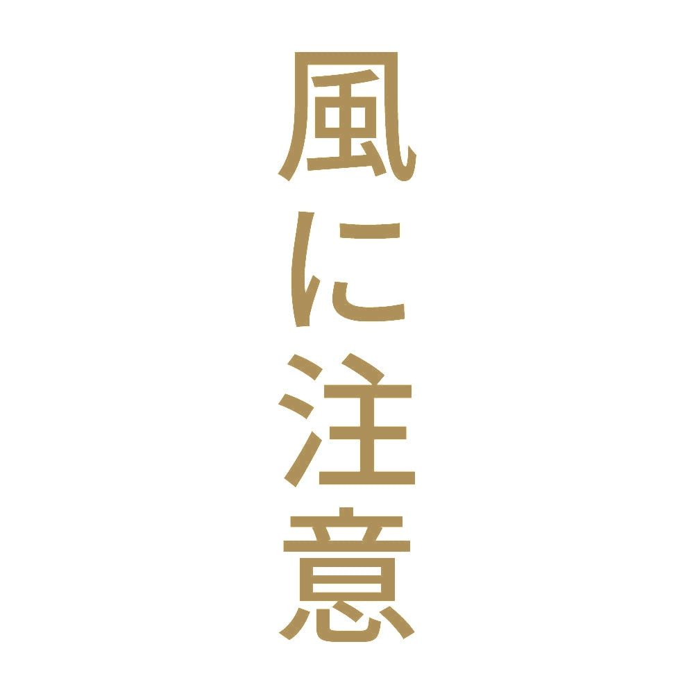 風に注意 縦