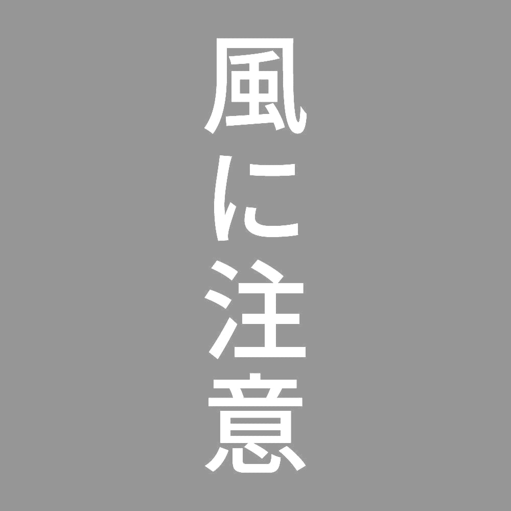 風に注意 縦
