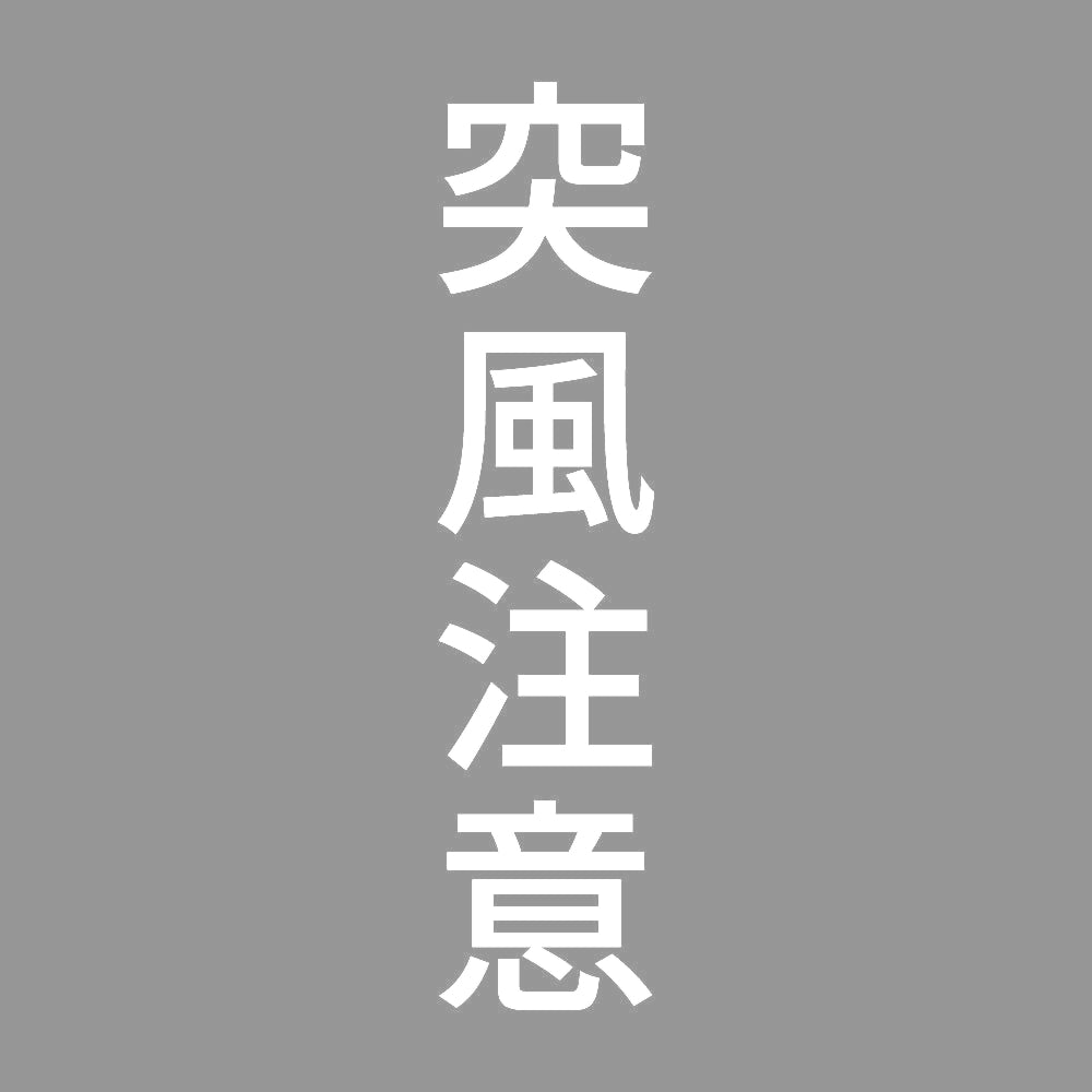 突風注意 縦