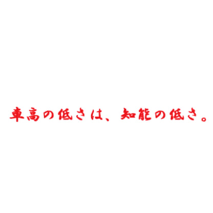 車高の低さは、知能の低さ。 8