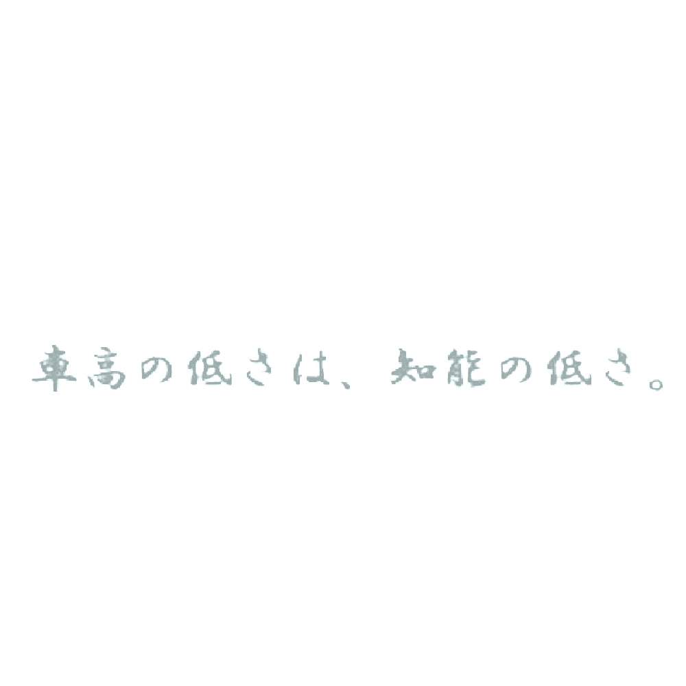 車高の低さは、知能の低さ。 10