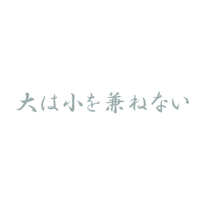 大は小を兼ねない 10