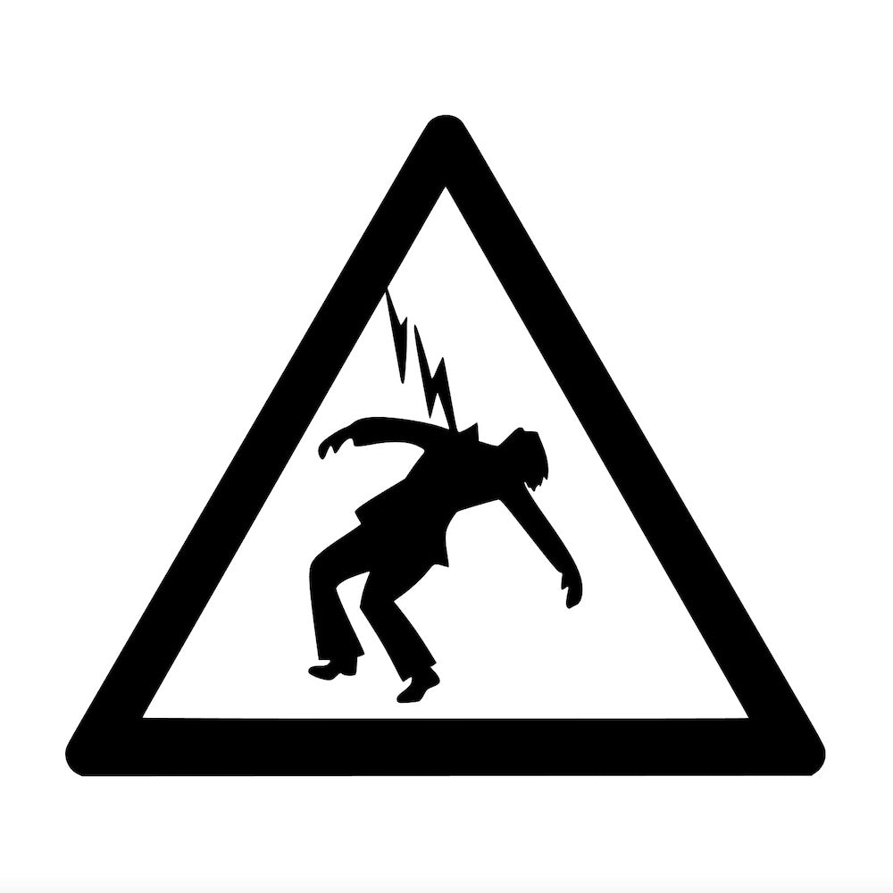 電撃注意(B)