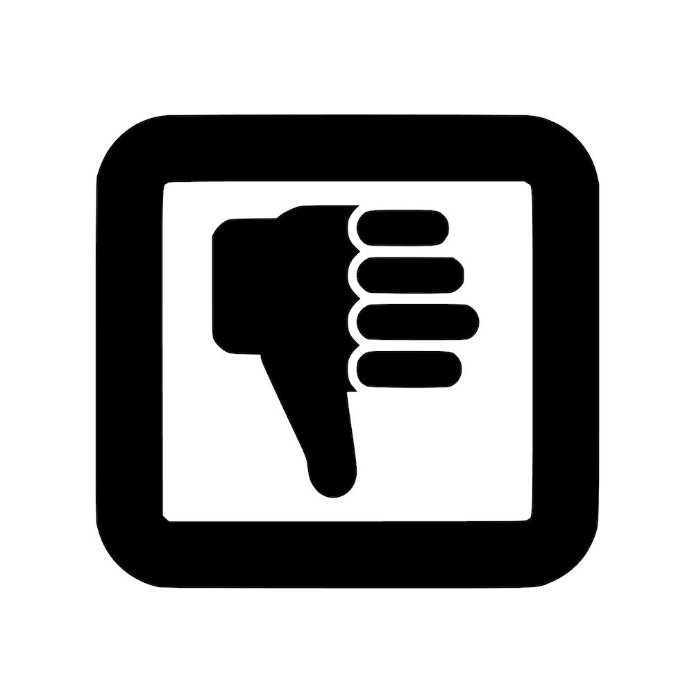 バッドサイン(サムズダウン)
