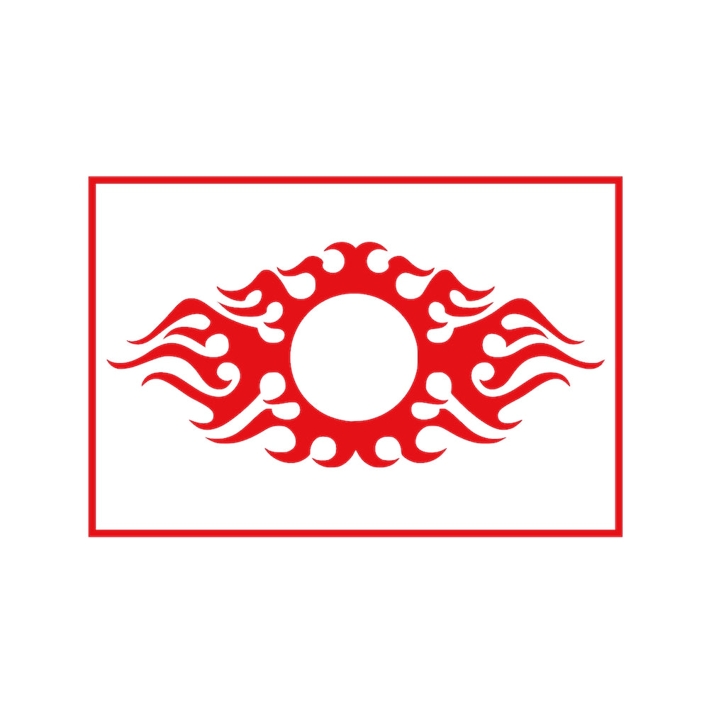 炎トライバルの日本国旗 8