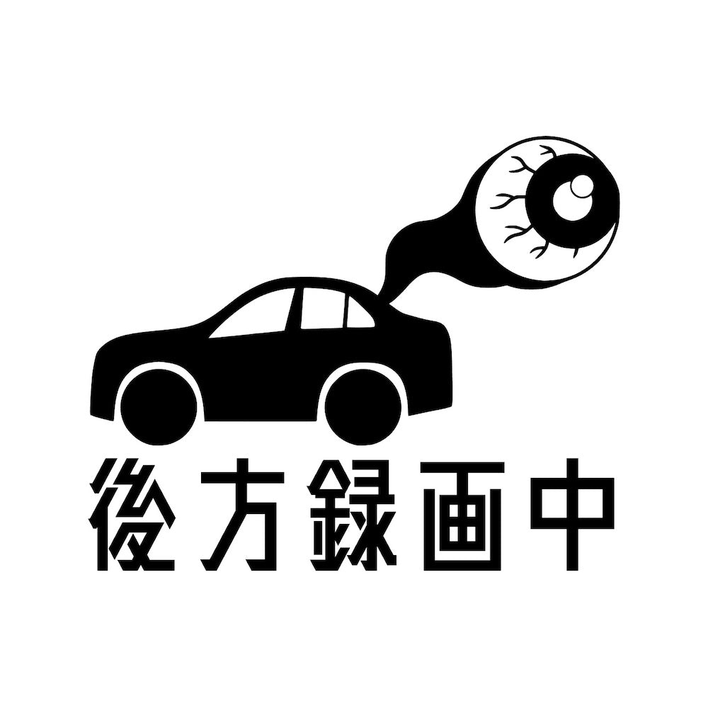 後方録画中 目玉