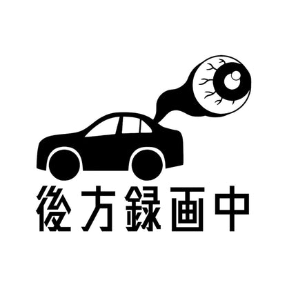 後方録画中 目玉