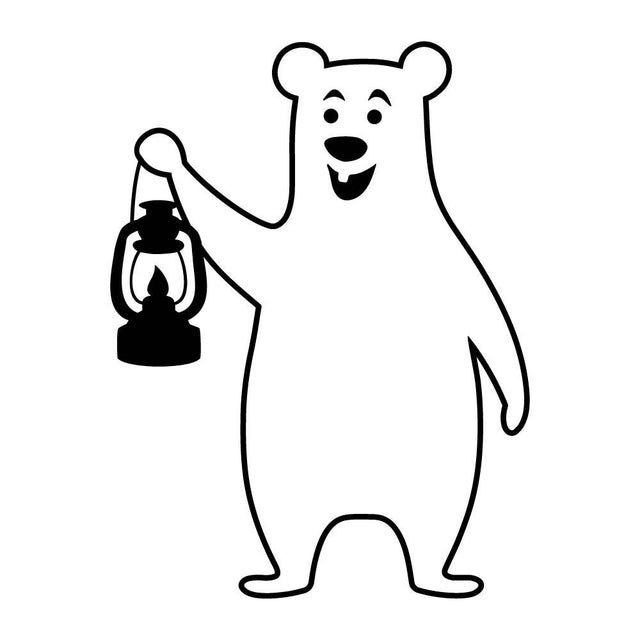 ランタンを持つクマ(A)
