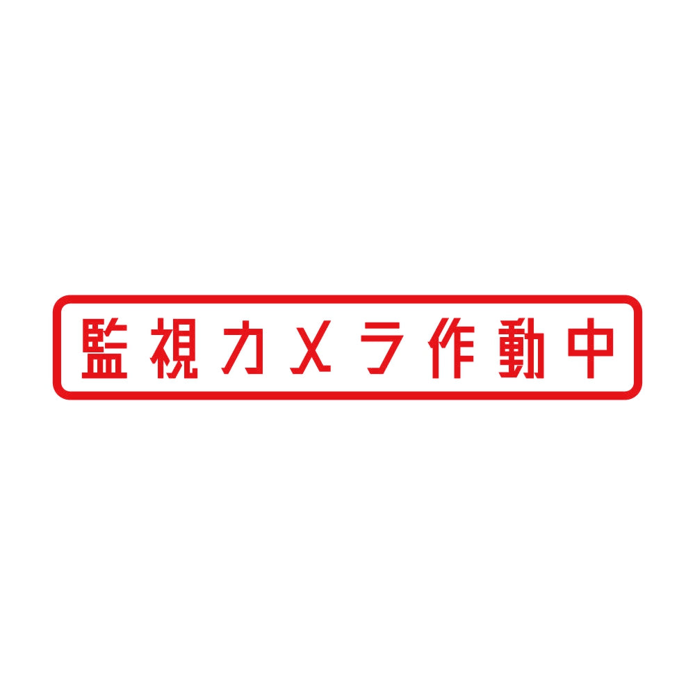 監視カメラ作動中 8