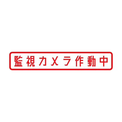 監視カメラ作動中 8