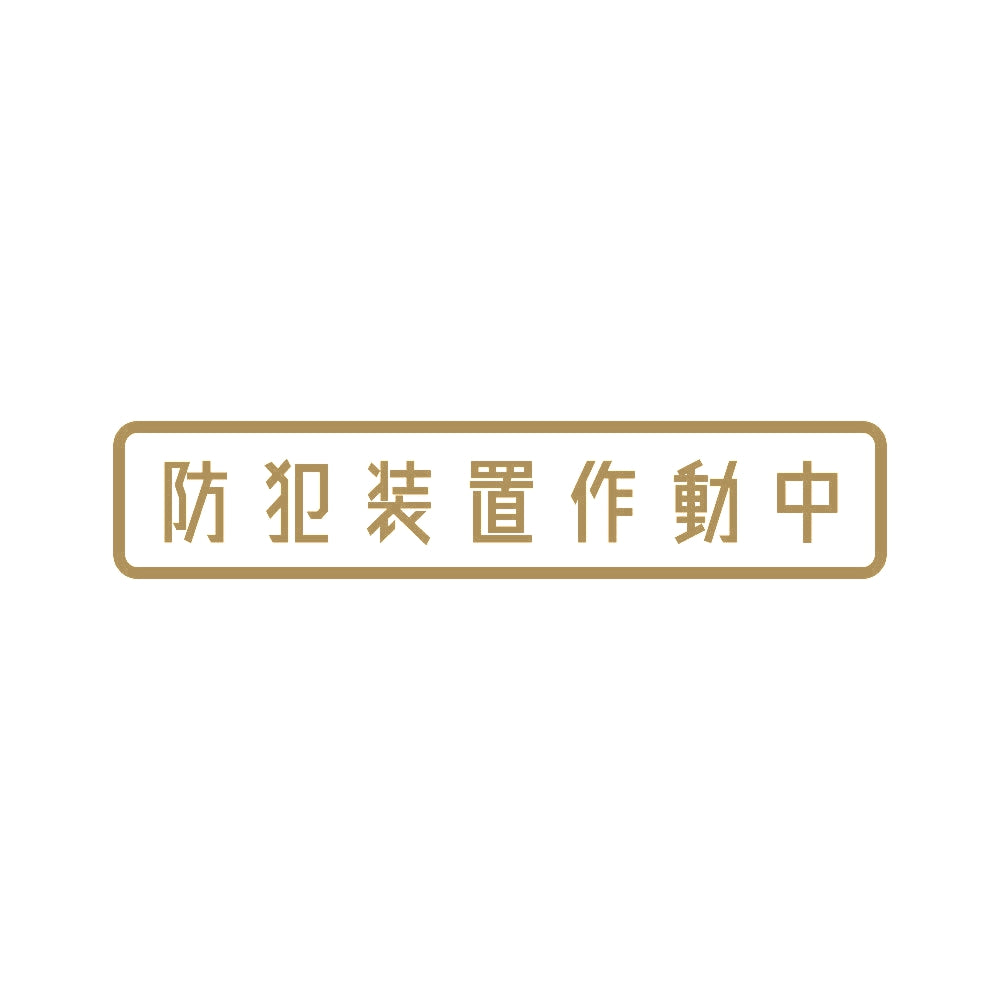 防犯装置作動中 9
