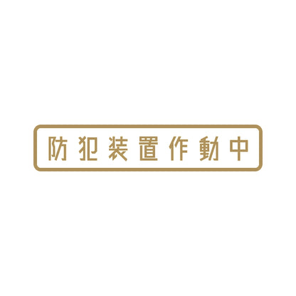 防犯装置作動中 9