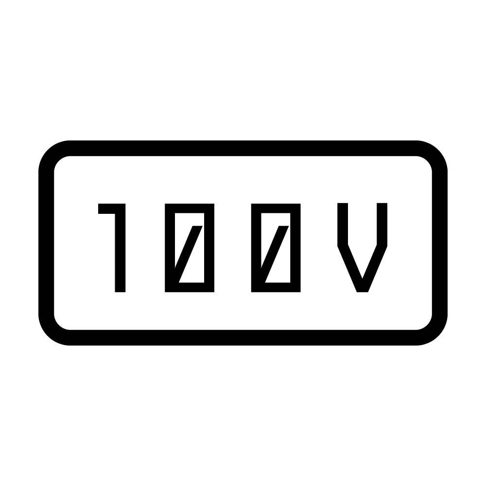 100V