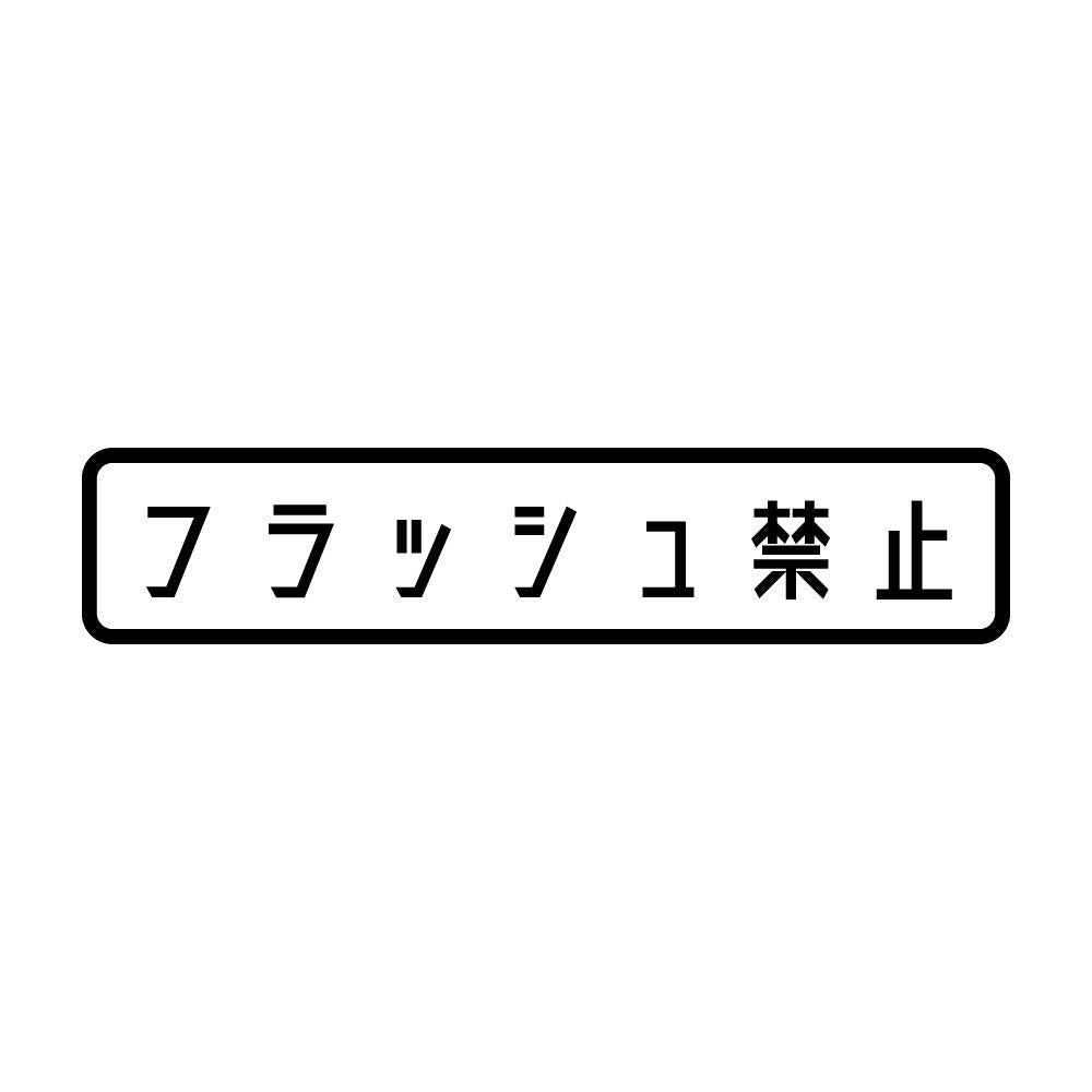 フラッシュ禁止