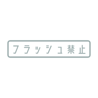 フラッシュ禁止 10