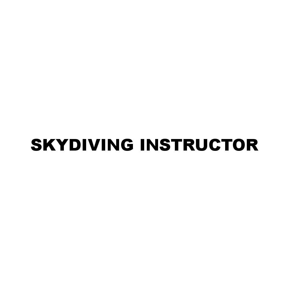 SKYDIVING INSTRUCTOR