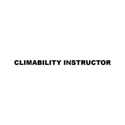 CLIMABILITY INSTRUCTOR