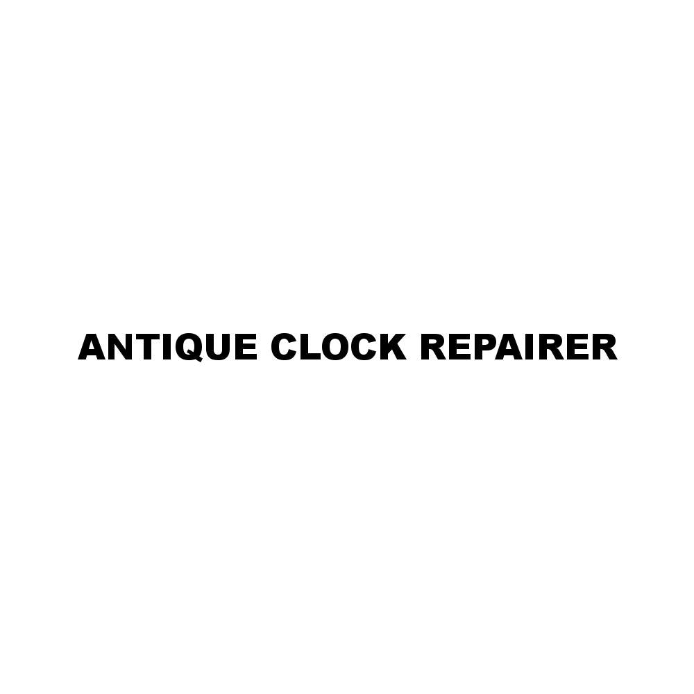ANTIQUE CLOCK REPAIRER
