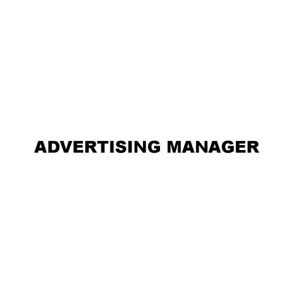 ADVERTISING MANAGER