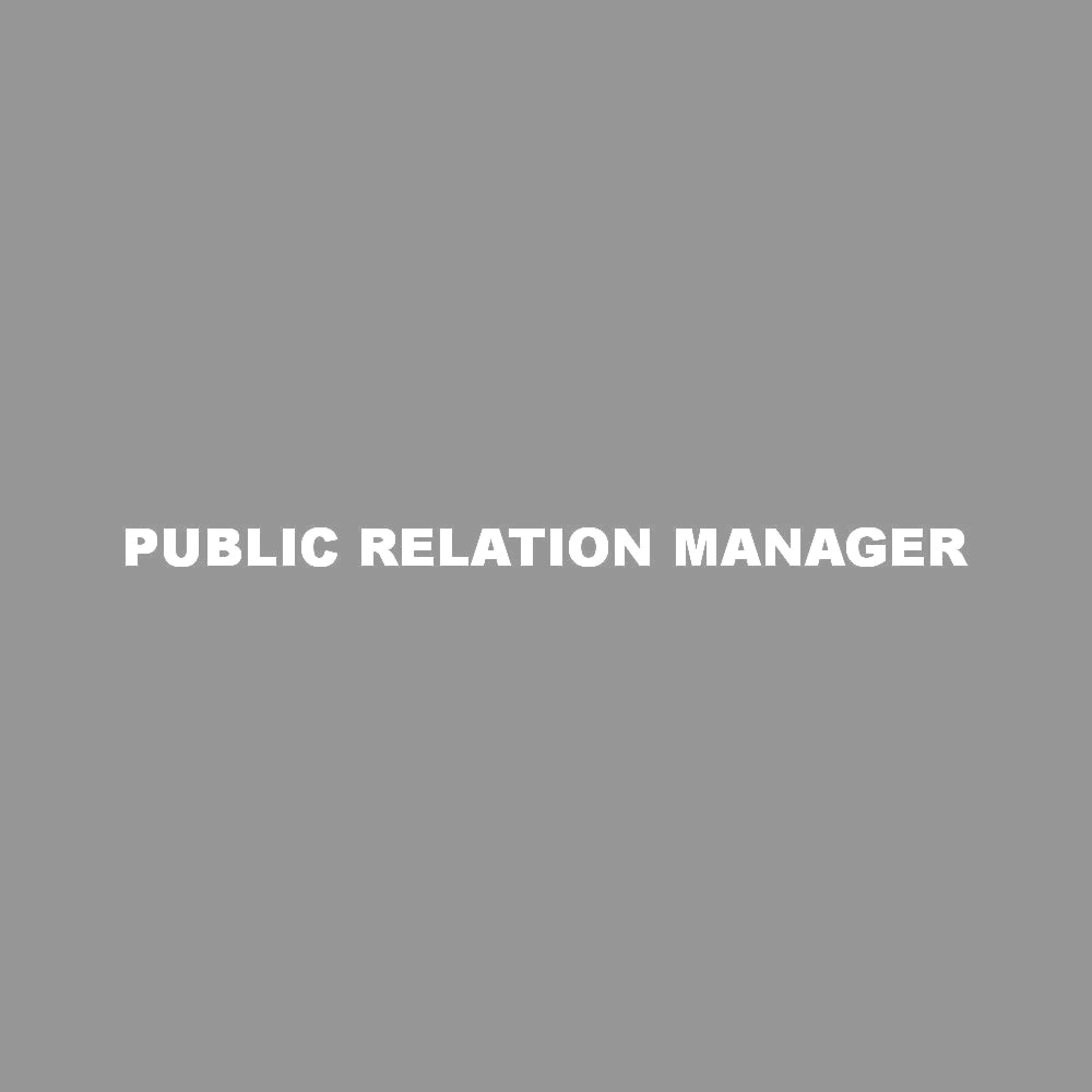 PUBLIC RELATION MANAGER 7