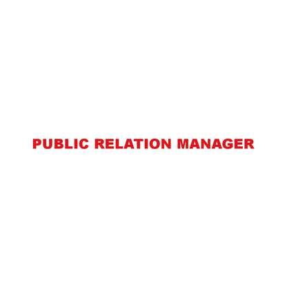 PUBLIC RELATION MANAGER 8