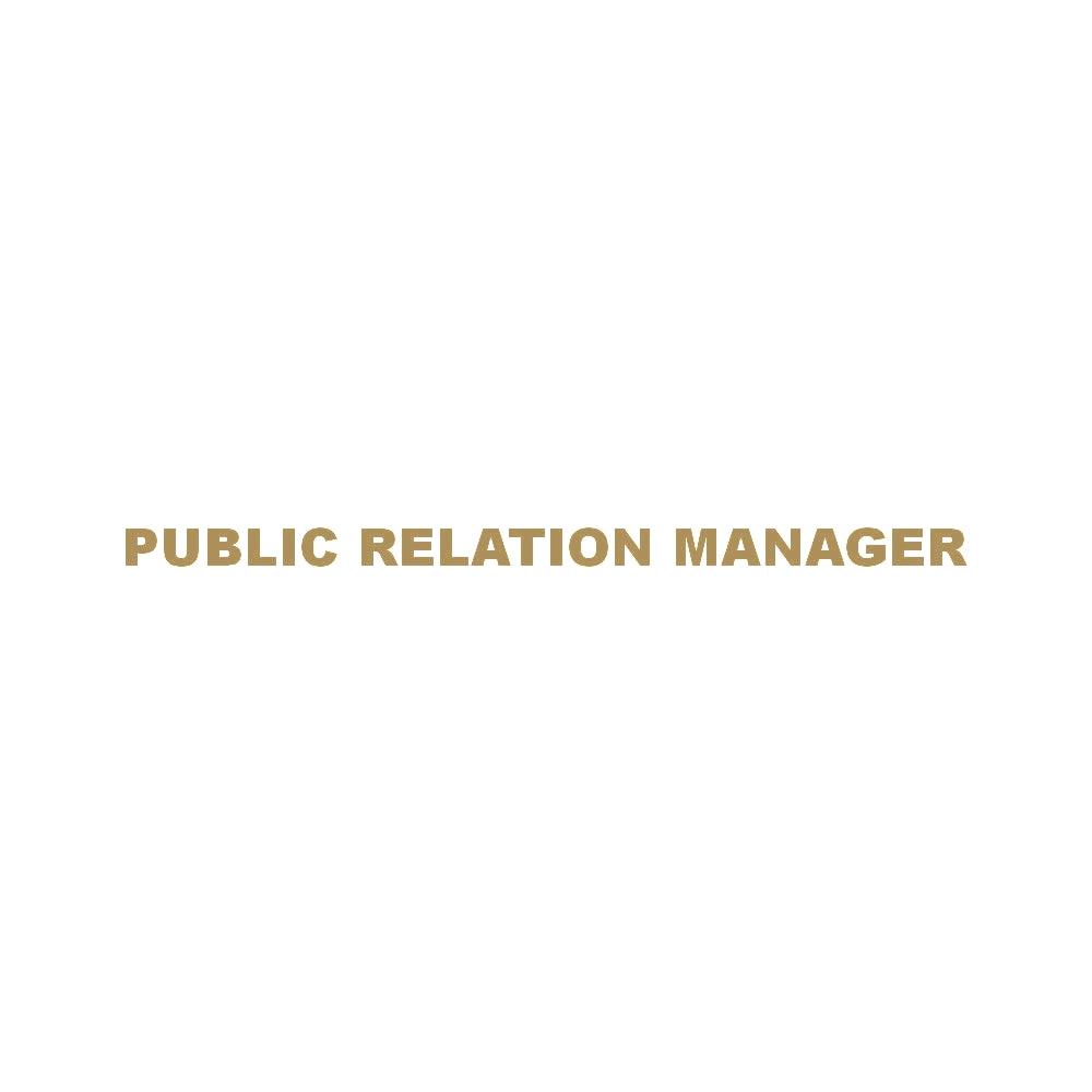 PUBLIC RELATION MANAGER 9
