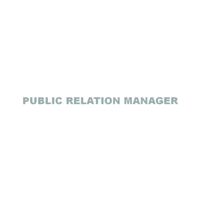 PUBLIC RELATION MANAGER 10