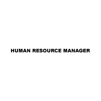 HUMAN RESOURCE MANAGER
