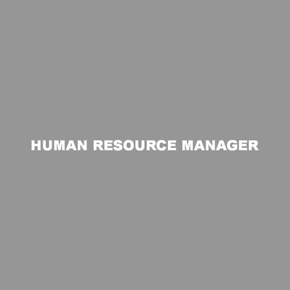 HUMAN RESOURCE MANAGER 7