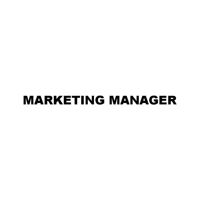 MARKETING MANAGER