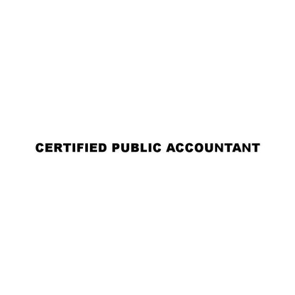 CERTIFIED PUBLIC ACCOUNTANT